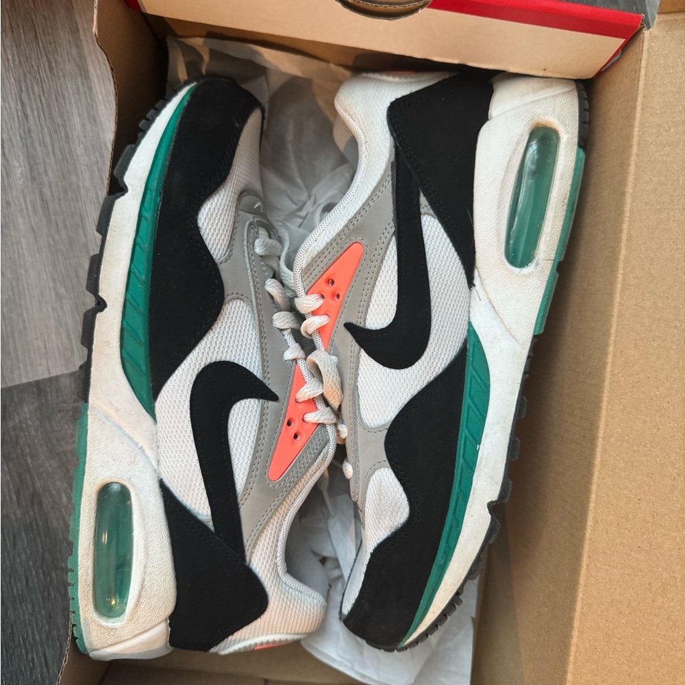Nike Air Max Sneakers Black White Teal Coral